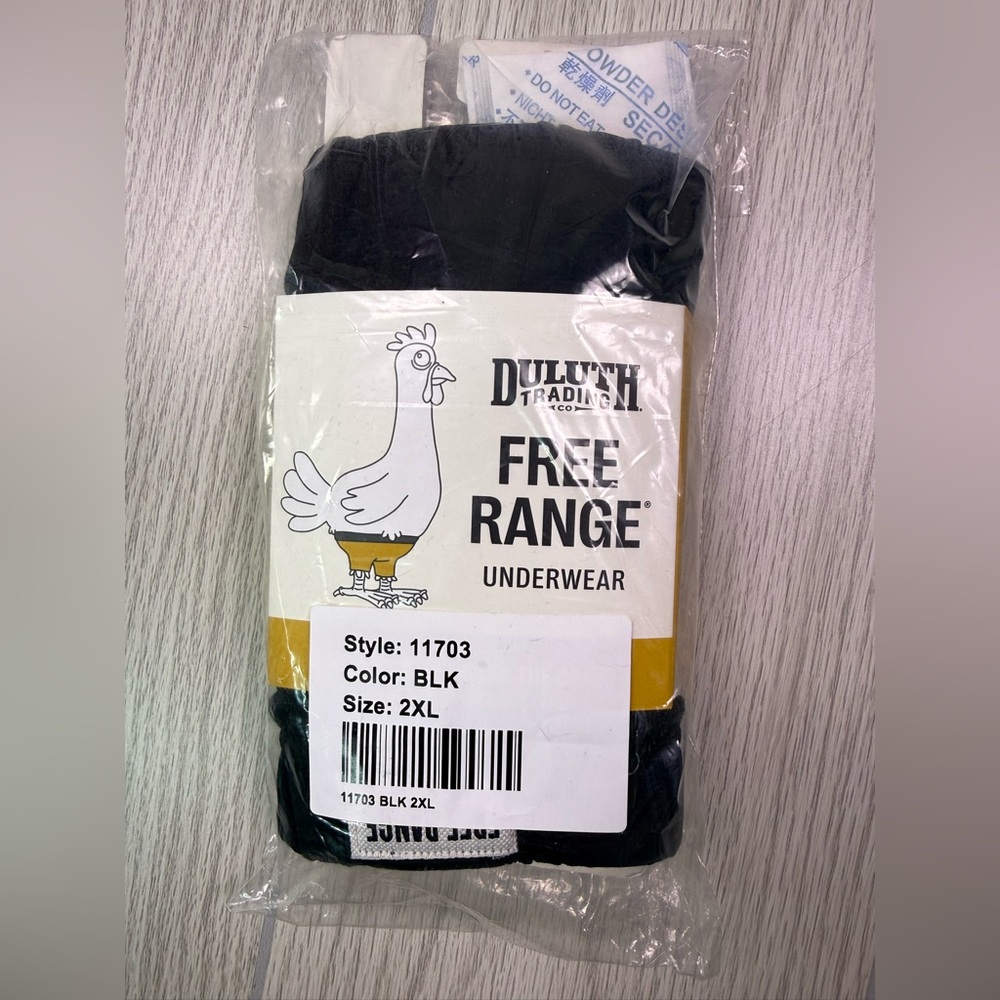 Duluth Trading Co Free Range Boxer Briefs - Black 2XL - Picture 3 of 9